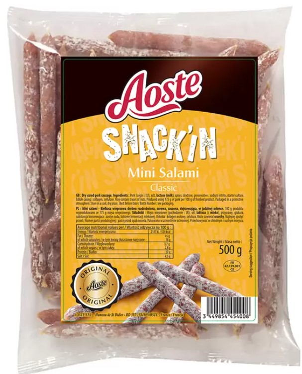 Aoste Stickado Saucisson, 500g